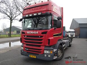 Scania R 420 B 4X2 met BDF containersysteem en laadklep containerbil