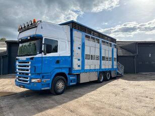Scania R 420 6x2 2 decks livestock transport veevervoer dyretransport lastebil