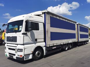 MAN TGA 26.440  kapellbil + gardintrailer