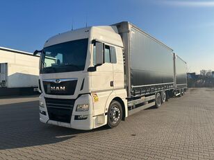 MAN TGX 26.420 6x2 // 2019r // 700 tys km kapellbil + gardintrailer