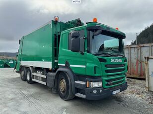 Scania P410 6x2 1-chamber compactor truck w/ Ekopres body. Euro 6. WATC søppelbil