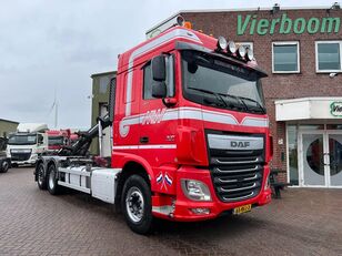 DAF XF 460 XF460 6X2 EURO6 VOORZIEN VAN TRANS-COM 24TONS KETTING EN  lastebil med kabelsystem