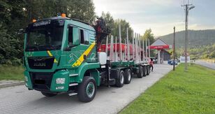 MAN TGS 33.500 6x6 Crane EPSILON Q170Z Log Transporter + Trailer lastebil tømmertransport