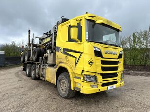 Scania R 580 lastebil tømmertransport + tømmerhenger