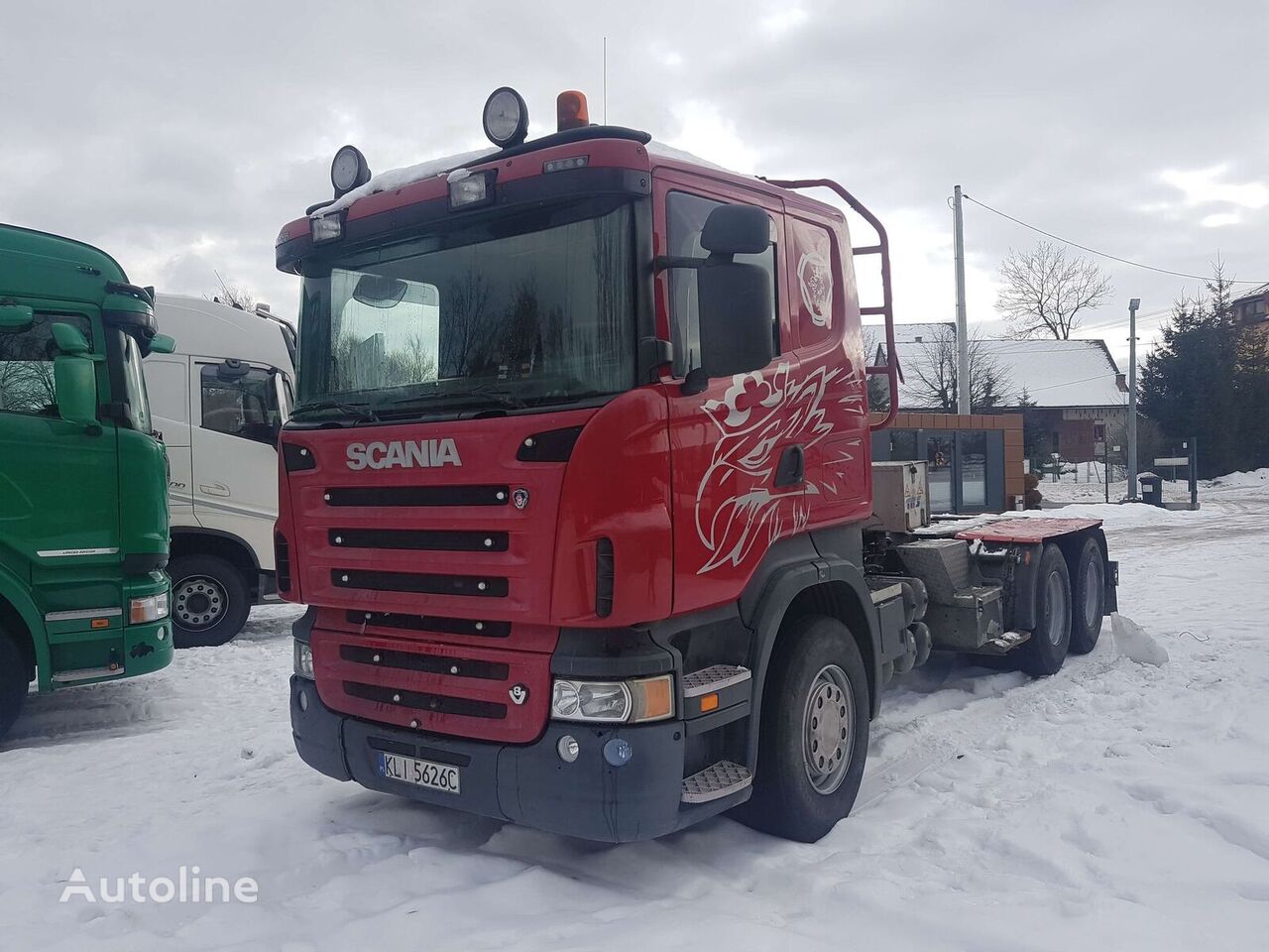 Scania R500 lastebil tømmertransport