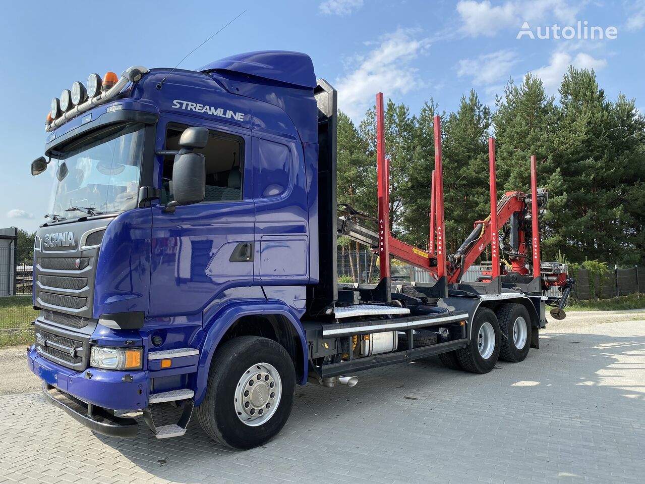 Scania R520  lastebil tømmertransport
