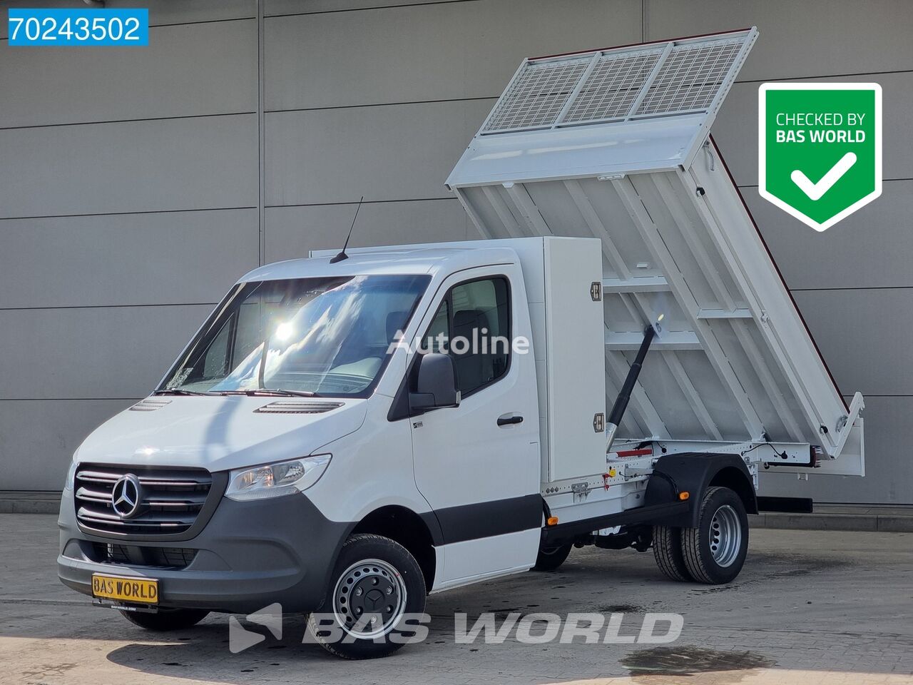 ny Mercedes-Benz Sprinter 515 CDI Kipper met kist 3500kg trekhaak MBUX Cruise Air tippbil < 3.5t