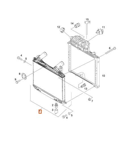 Intercooler MAN TGA 18.410 FC, FRC, FLC, FLRC, FLLC, FLLC/N, FLL 81061300197 for MAN TGA 18.410 FC, FRC, FLC, FLRC, FLLC, FLLC/N, FLLW, FLLRC trekkvogn