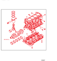Mitsubishi 4M42 ORIGINAL SHORT ENGINE motor for Mitsubishi Fuso CANTER FB, FE  lastebil