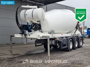 De Buf BM12-39-3 3 axles 2x Lenk Achse 12m3 Beton Mixer Hydraulik Concr semitrailer betongblander