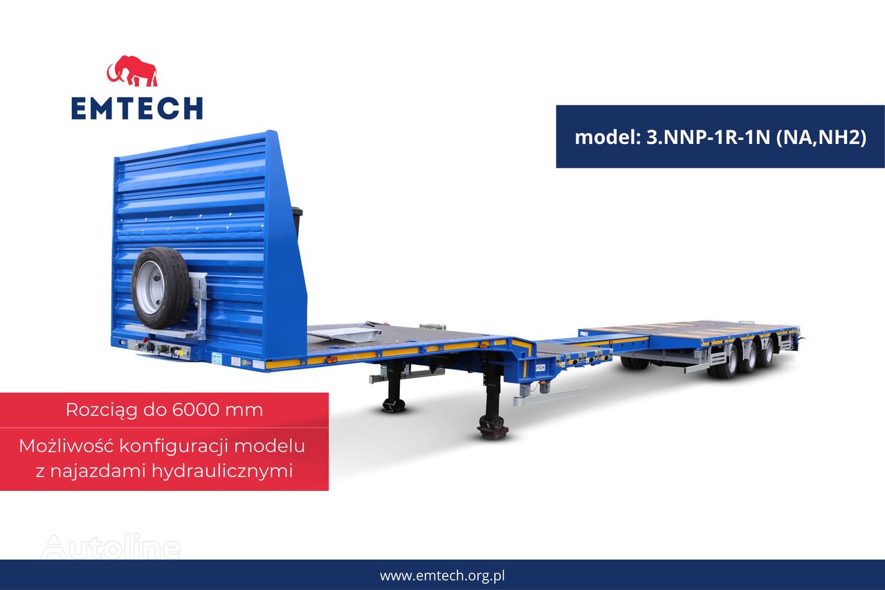 ny Emtech SERIA NNP-R MODEL: 3.NNP-1R-1N (NA, NH2) semitrailer lav