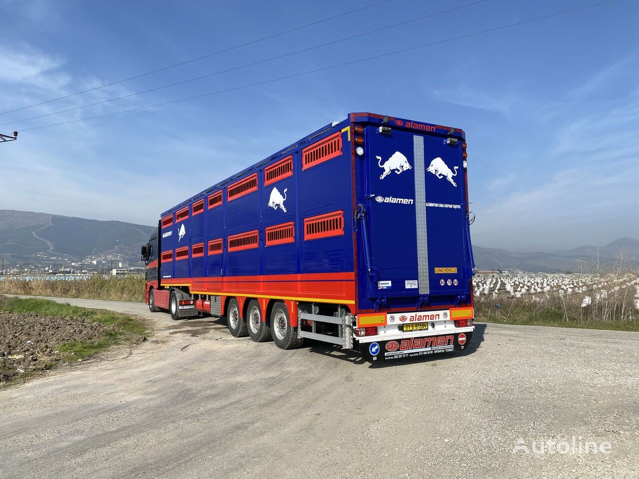 ny ALAMEN livestock transport trailer semitrailer dyretransport