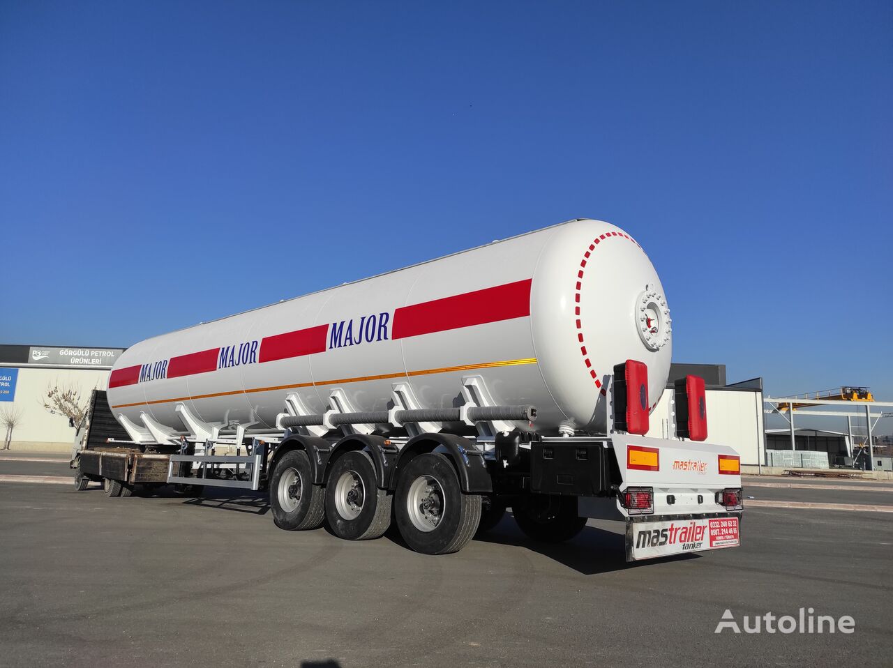 ny Mas Trailer Tanker 3 Axle 57 m3 LPG Tanker Semi Trailer From Manufacturing Company gasstank