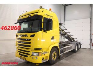 Scania G450 6X2 HTS 45t. Haakarm + Anhänger + Container Euro 6 tippbil + tipphenger