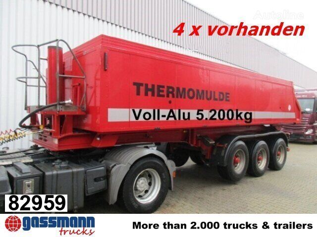 Meierling MSK 24 Voll-Alu Iso-Kastenmulde, ca. 25m³, 4x tippsemitrailer