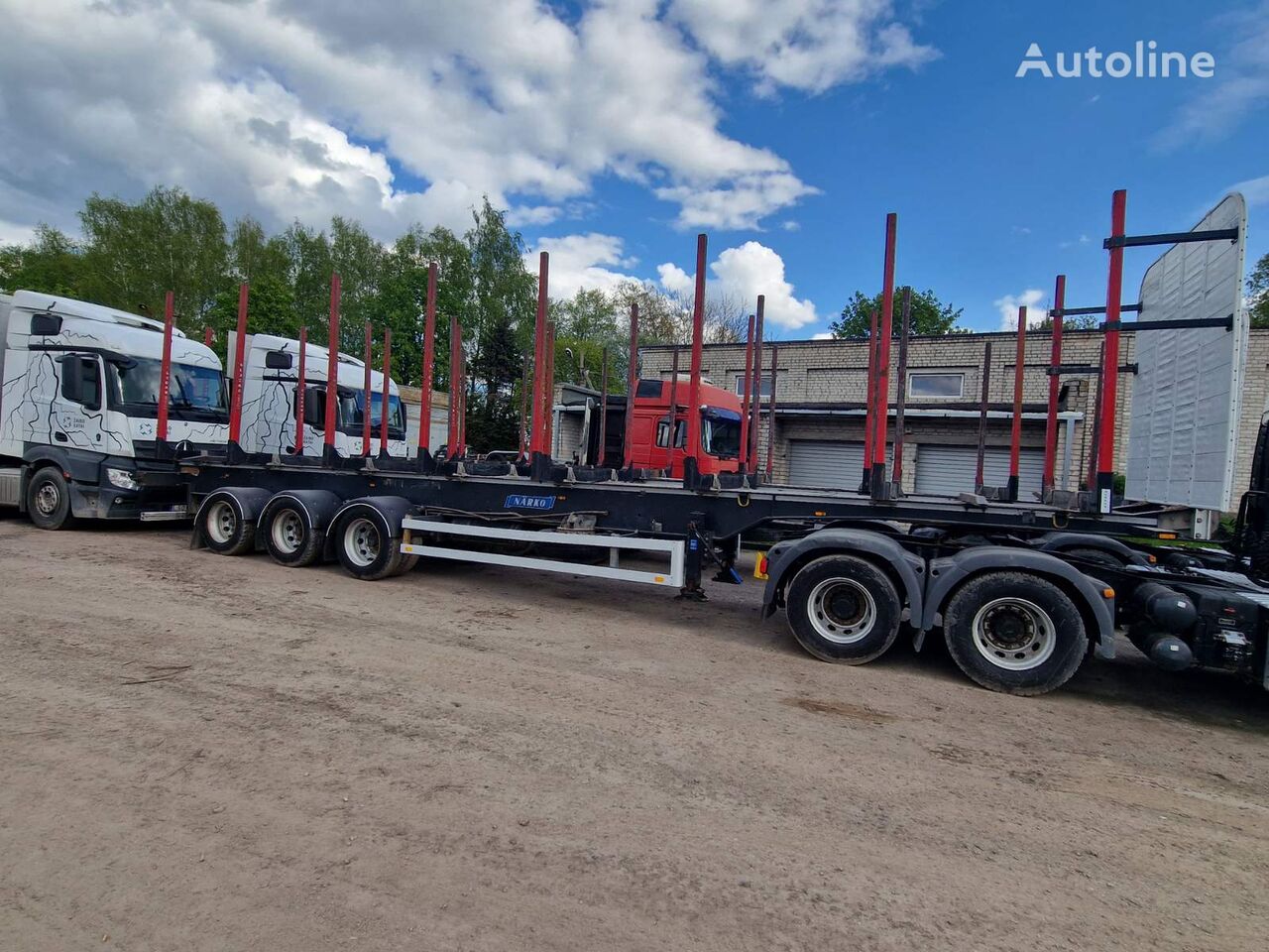 Närko S3HS11T11 tømmer semi-trailer