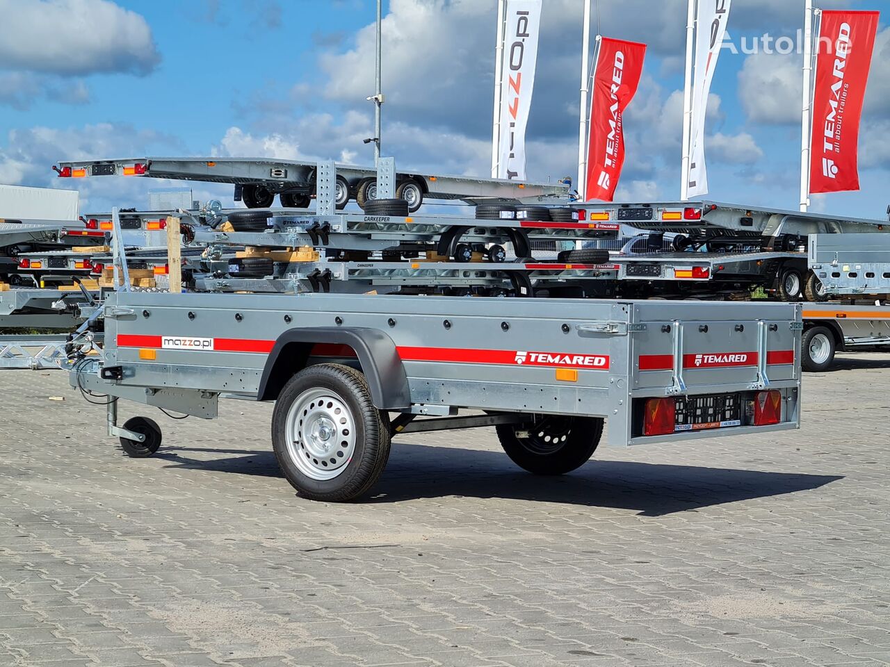 ny PRO 2312r 236x125x35cm Light trailer+ schock absorbers gvw 750kg varehenger